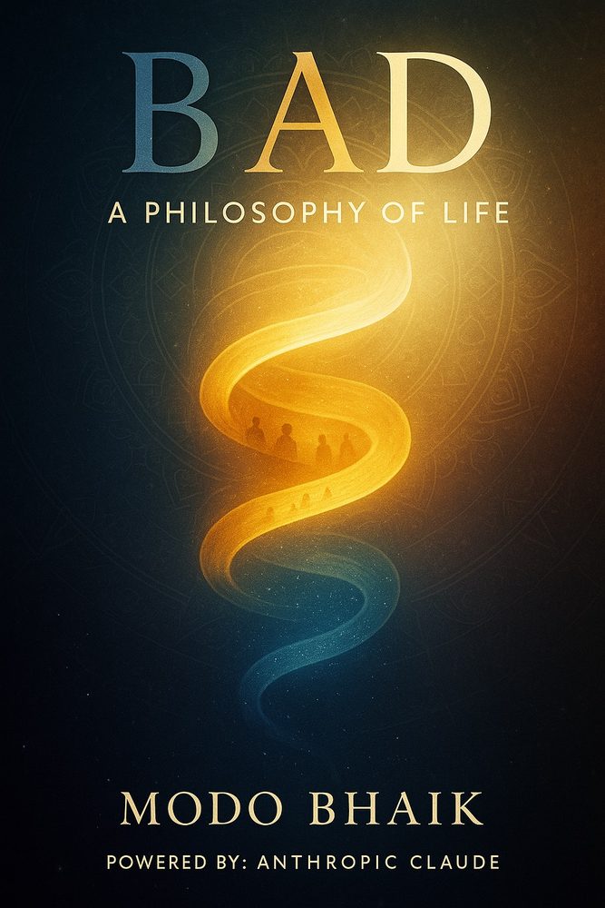 Book cover: BAD — A Philosophy of Life