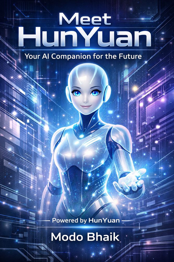 Book cover: Meet HunYuan — Your AI Companion for the Future