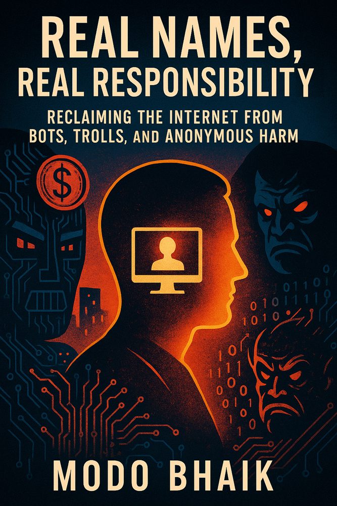 Book cover: Real Names, Real Responsibility